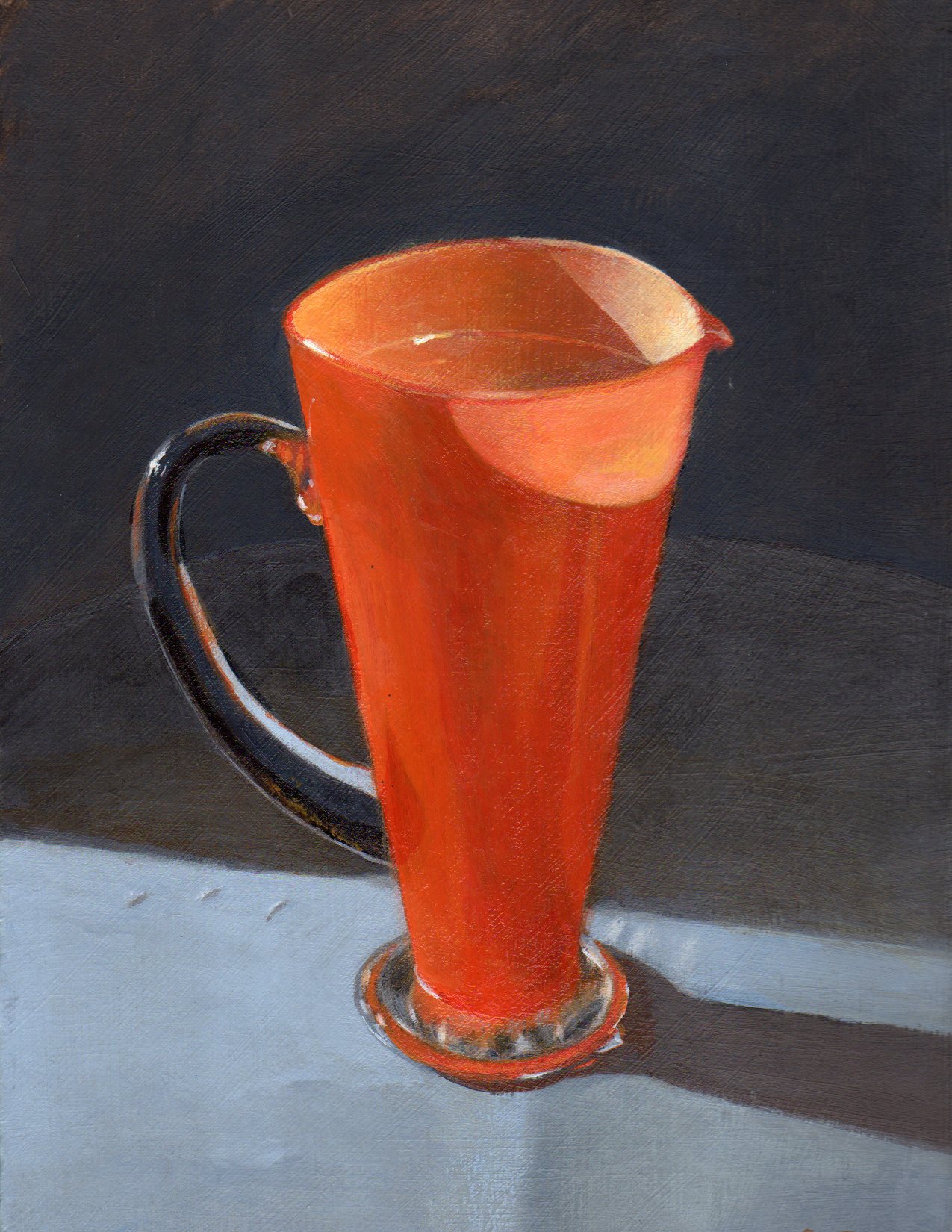 orange vase